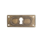 escudo bocallave metal plata vieja puerta mueble clasico 13 2462c